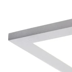 QAZQA Led Panels|Led-Deckenleuchten*LED-Panel aus Stahl 80 cm inkl. LED mit Fernbedienung - Live