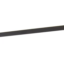 QAZQA Schlafzimmerlampen|Küchenlampen*LED-Panel schwarz 80 cm inkl. LED mit Fernbedienung - Liv