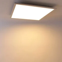 QAZQA Schlafzimmerlampen|Küchenlampen*LED-Panel weiß inkl. LED und Dimmer mit Fernbedienung - Liv