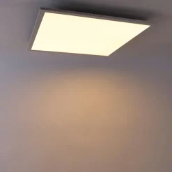 QAZQA Schlafzimmerlampen|Küchenlampen*LED-Panel weiß inkl. LED und Dimmer mit Fernbedienung - Liv