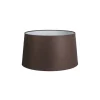QAZQA Lampenschirme*Leinen Lampenschirm braun 45/25