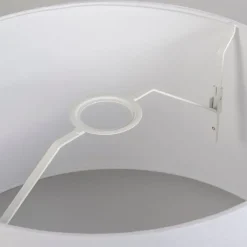 QAZQA Lampenschirme*Leinen Lampenschirm braun 45/25