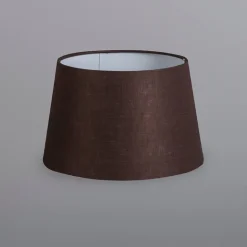 QAZQA Lampenschirme*Leinen Lampenschirm braun 25/16