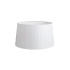 QAZQA Lampenschirme*Leinen Lampenschirm weiß 45 cm