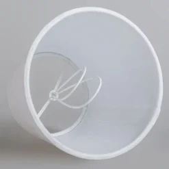 QAZQA Lampenschirme*Leinenklemmschirm weiß ca. 12 cm