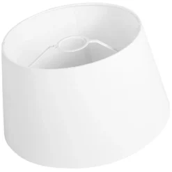 QAZQA Lampenschirme*Leinenschirm Weiß Rund Konisch 35/30/20