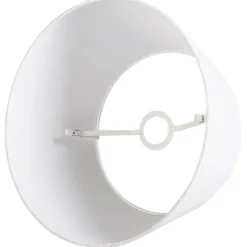 QAZQA Lampenschirme*Leinenschirm Weiß Rund Konisch 35/30/20