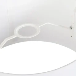 QAZQA Lampenschirme*Leinenschirm Weiß Rund Konisch 35/30/20