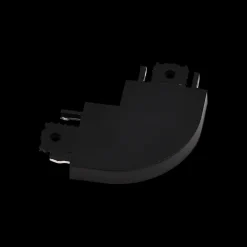 QAZQA Deckenstrahler|Aufbaustrahler*L-förmiger Stromschienenverbinder schwarz gebogen 1-phasig - Magnetic