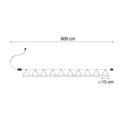 Newgarden Gartenbeleuchtung|Led-Außenleuchten*Lichterkette braun 8m inkl. LED 10-flammig IP44 Solar wiederaufladbar - Maro