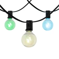 QAZQA Gartenbeleuchtung|Led-Außenleuchten*Lichterkette für den Außenbereich 10m inkl. LED 10 Lichter RGBW Solar - Russell