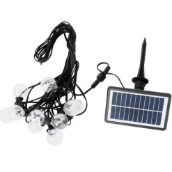 QAZQA Gartenbeleuchtung|Led-Außenleuchten*Lichterkette für den Außenbereich 10m inkl. LED 10 Lichter RGBW Solar - Russell