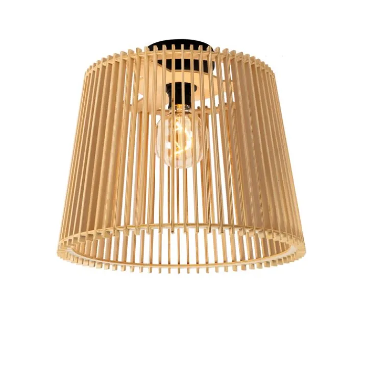 QAZQA Gartenbeleuchtung|Deckenleuchten Außen*Ländliche Außendeckenleuchte aus Holz IP44 - Jayla