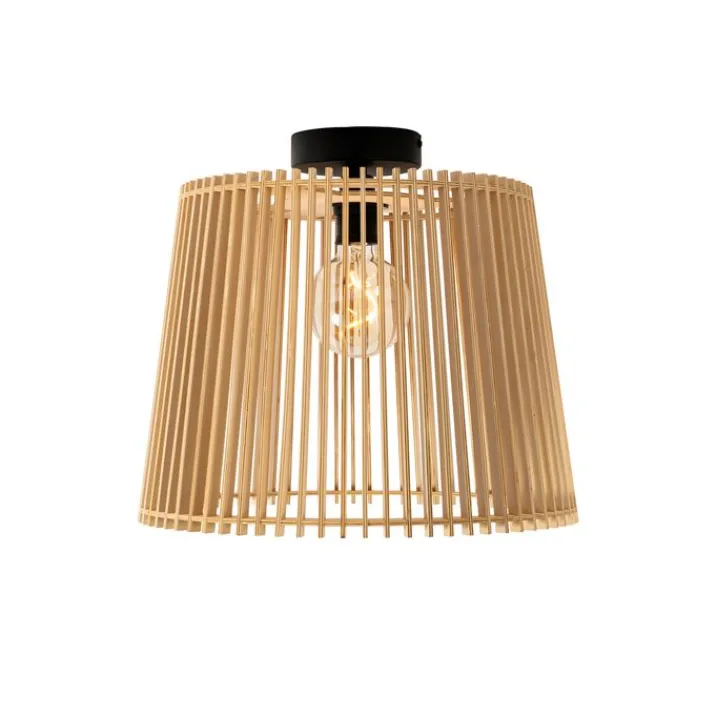 QAZQA Gartenbeleuchtung|Deckenleuchten Außen*Ländliche Außendeckenleuchte aus Holz IP44 - Jayla