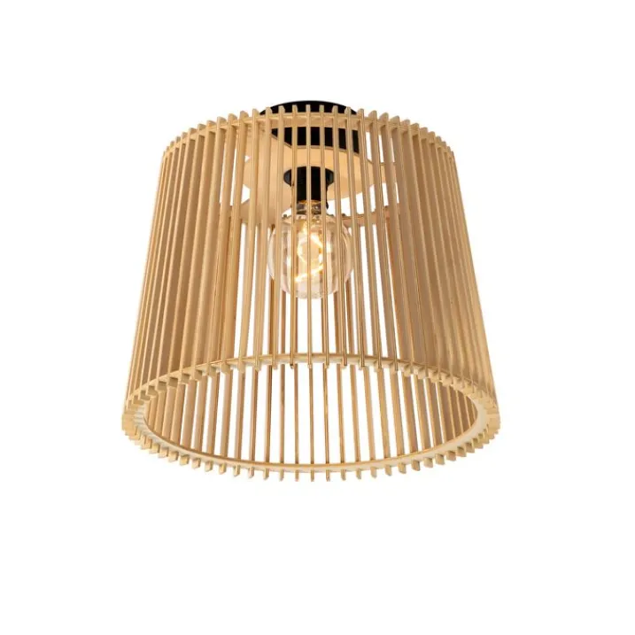 QAZQA Gartenbeleuchtung|Deckenleuchten Außen*Ländliche Außendeckenleuchte aus Holz IP44 - Jayla