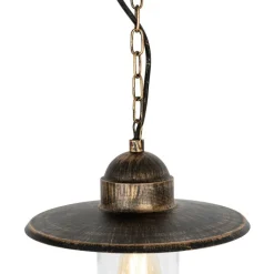 QAZQA Gartenbeleuchtung|Pendelleuchten Außen*Ländliche Außenhängelampe Antikgold IP44 - Kansas