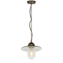 QAZQA Gartenbeleuchtung|Pendelleuchten Außen*Ländliche Außenhängelampe Antikgold IP44 - Kansas