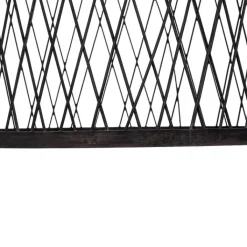 QAZQA Gartenbeleuchtung|Pendelleuchten Außen*Ländliche Außenhängelampe aus schwarzem Rattan 40x55 cm - Calamus