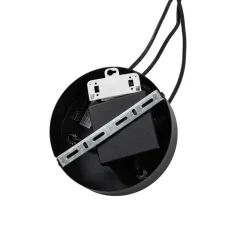 QAZQA Gartenbeleuchtung|Pendelleuchten Außen*Ländliche Außenhängelampe aus schwarzem Rattan, 3-flammig – Calamus