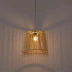 QAZQA Gartenbeleuchtung|Pendelleuchten Außen*Ländliche Außenhängelampe aus Holz IP44 - Jayla