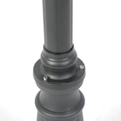 QAZQA Gartenbeleuchtung|Laternen Außen*Ländliche Außenlampe schwarz 3-Flammig IP44 - Guardado