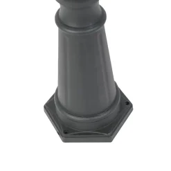 QAZQA Gartenbeleuchtung|Laternen Außen*Ländliche Außenlampe schwarz 3-Flammig IP44 - Guardado