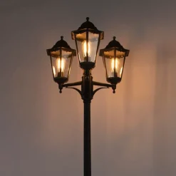 QAZQA Gartenbeleuchtung|Laternen Außen*Ländliche Außenlaterne schwarz IP44 - New Orleans 3