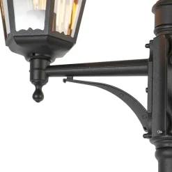 QAZQA Gartenbeleuchtung|Laternen Außen*Ländliche Außenlaterne schwarz IP44 - New Orleans 3