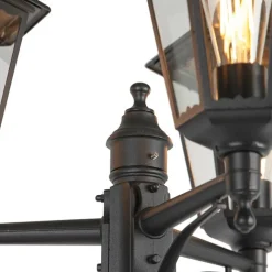 QAZQA Gartenbeleuchtung|Laternen Außen*Ländliche Außenlaterne schwarz IP44 - New Orleans 3