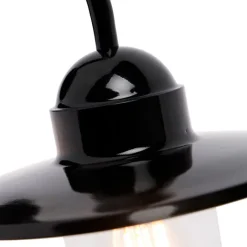 QAZQA Gartenbeleuchtung|Außenwandleuchten*Ländliche Außenwandleuchte schwarz IP44 - Kansas