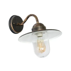 QAZQA Gartenbeleuchtung|Außenwandleuchten*Ländliche Außenwandleuchte Antikgold IP44 - Kansas