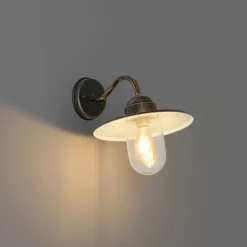 QAZQA Gartenbeleuchtung|Außenwandleuchten*Ländliche Außenwandleuchte Antikgold IP44 - Kansas