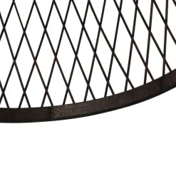 QAZQA Gartenbeleuchtung|Deckenleuchten Außen*Ländliche Deckenleuchte aus schwarzem Rattan 40 cm IP44 - Calamus