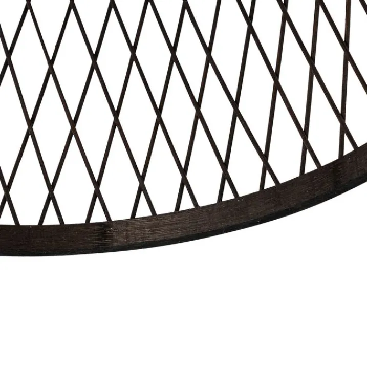 QAZQA Gartenbeleuchtung|Deckenleuchten Außen*Ländliche Deckenleuchte aus schwarzem Rattan 40 cm IP44 - Calamus