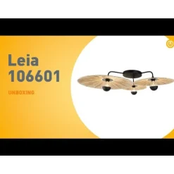 QAZQA Schlafzimmerlampen|Esszimmerlampen*Ländliche Deckenleuchte schwarz mit Seil 3-flammig – Leia