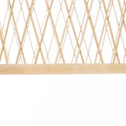 QAZQA Gartenbeleuchtung|Pendelleuchten Außen*Ländliche Hängelampe für den Außenbereich, Rattan, 40 x 55 cm – Calamus