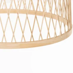 QAZQA Gartenbeleuchtung|Pendelleuchten Außen*Ländliche Hängelampe für den Außenbereich, Rattan, 40 cm – Calamus