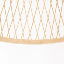 QAZQA Gartenbeleuchtung|Pendelleuchten Außen*Ländliche Hängelampe für den Außenbereich, Rattan, 40 cm – Calamus