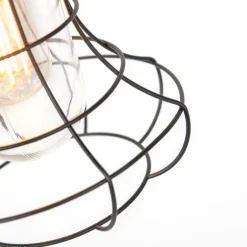 QAZQA Gartenbeleuchtung|Pendelleuchten Außen*Ländliche Hängelampe im Freien schwarz - Moreno