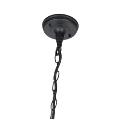 QAZQA Gartenbeleuchtung|Pendelleuchten Außen*Ländliche Hängelampe im Freien schwarz - Moreno