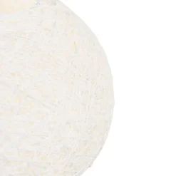 QAZQA Pendelleuchten|Wohnzimmerlampen*Ländliche Hängelampe weiß 50 cm - Corda Flat