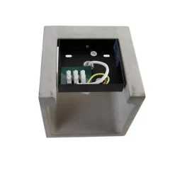 QAZQA Schlafzimmerlampen|Küchenlampen*Ländliche quadratische Wandleuchte aus Beton - Alban