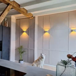 QAZQA Schlafzimmerlampen|Küchenlampen*Ländliche quadratische Wandleuchte aus Beton - Alban