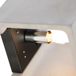 QAZQA Schlafzimmerlampen|Küchenlampen*Ländliche quadratische Wandleuchte aus Beton - Alban