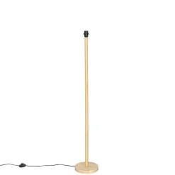 QAZQA Leuchten Ohne Schirm|Stehlampen*Ländliche Stehlampe aus Holz ohne Schirm - Mels