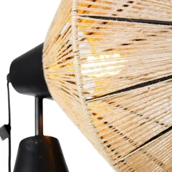 QAZQA Stehlampen|Wohnzimmerlampen*Ländliche Stehlampe Stativseil - Jenthe