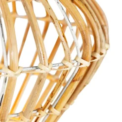 QAZQA Stehlampen|Wohnzimmerlampen*Ländliche Stehlampe Stativ Bambus mit Weiß - Canna Diamond