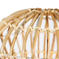 QAZQA Stehlampen|Wohnzimmerlampen*Ländliche Stehlampe Stativ Bambus mit Weiß - Canna Diamond