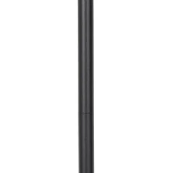 QAZQA Gartenbeleuchtung|Led-Außenleuchten*Ländliche Stehleuchte schwarz mit Bambus inkl. LED - Kaiser