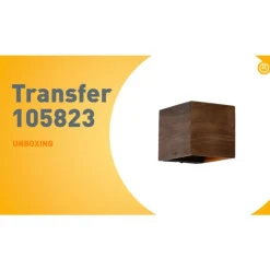 QAZQA Schlafzimmerlampen|Küchenlampen*Ländliche Wandleuchte aus Walnussholz - Transfer